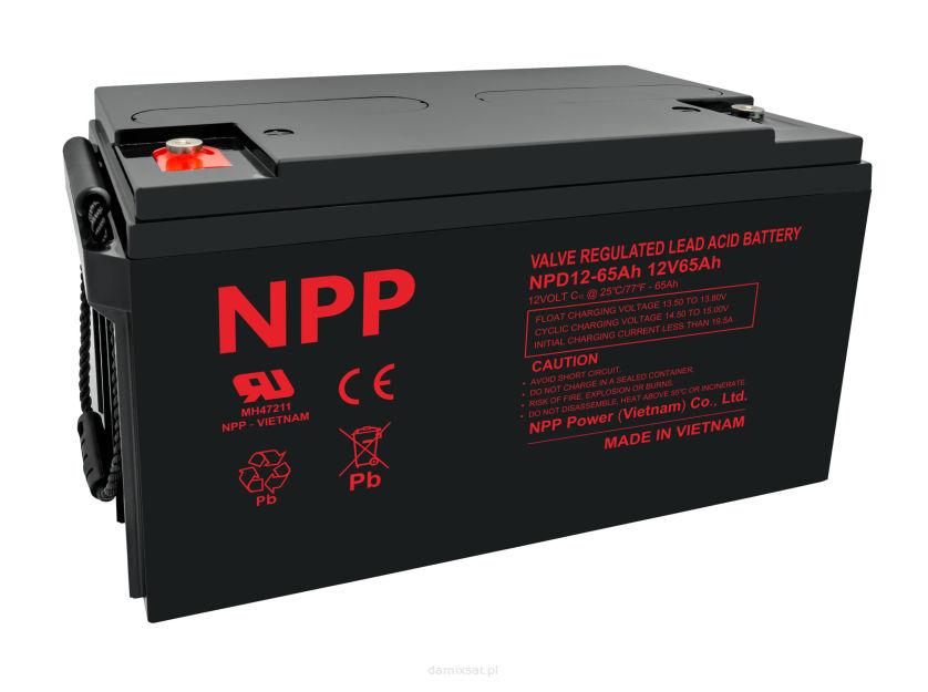 Akumulator NPD 12V 65Ah T14 NPP seria DEEP pasta