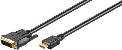 Kabel DVI-D (18+1) Single Link - HDMI Goobay 3m