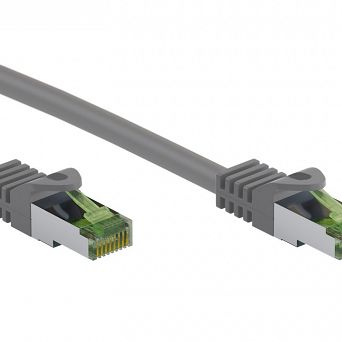 Kabel LAN Patchcord CAT 8.1 GHMT S/FTP szary 1m