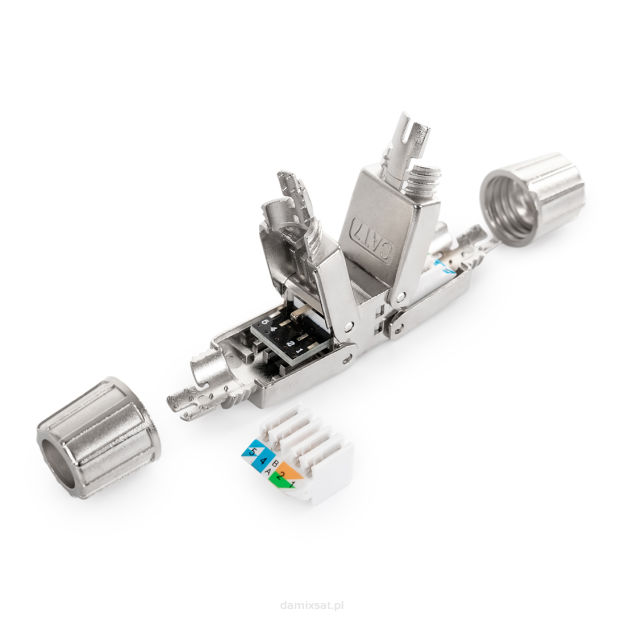 Łącznik beznarzędziowy RJ45 6A ekranowany SP-LC01