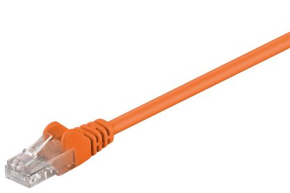 Kabel LAN Patchcord CAT 5E 0.5m pomarańczowy