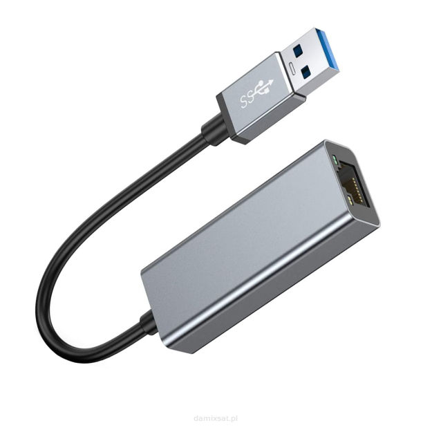 Adapter USB na gniazdo RJ45 1000 Mbp LED SPU-A02