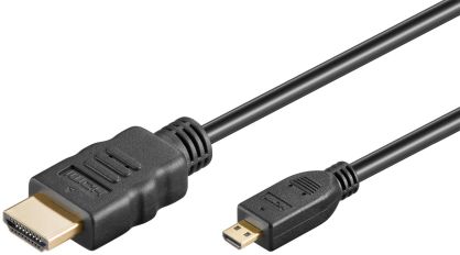 Kabel HDMI - micro HDMI 2.0 4K 60Hz Goobay 0.5m