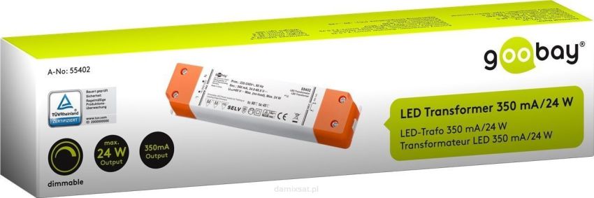 Zasilacz modułowy STAŁY do LED Goobay 34.0-68.5V