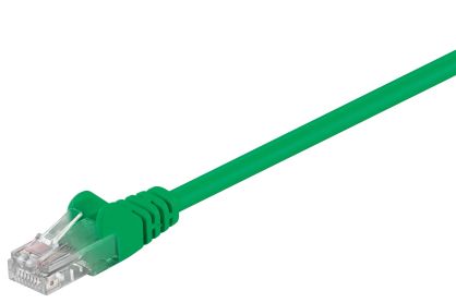 Kabel LAN Patchcord CAT 5E 0.25m zielony