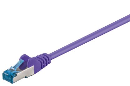 Kabel LAN Patchcord CAT 6A S/FTP fioletowy 0.5m