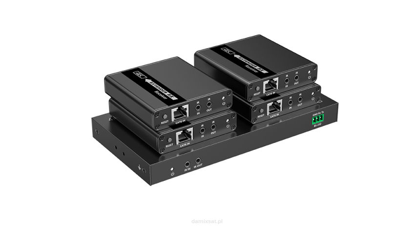 Rozgałęźnik 1/4 HDMI po LAN Spacetronik SPH-RL24