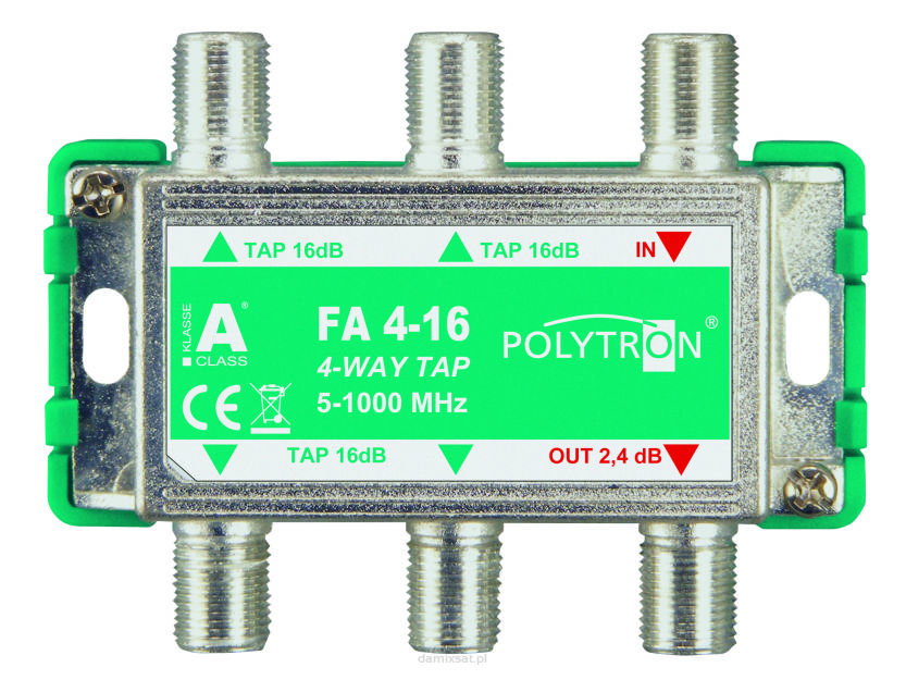 Odgałęźnik Polytron 4-krotny 16dB 5-1000 FA 4-16