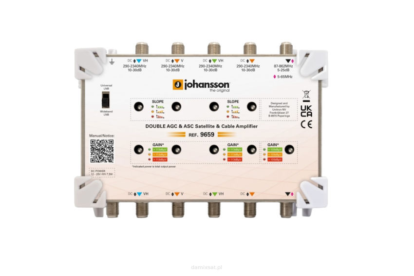 Wzmacniacz Wide Band/Quatro AGC ASC Johansson 9659