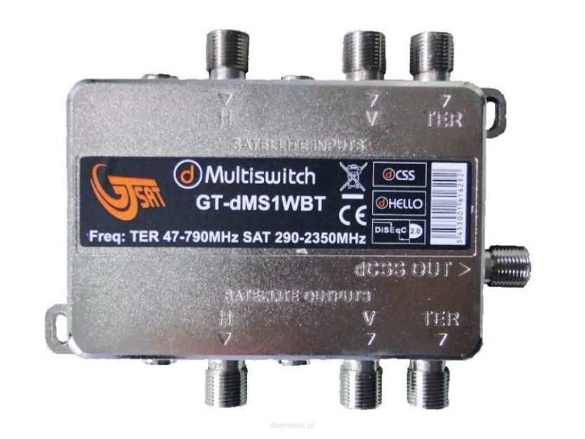 Multiswitch Unicable II GT-SAT GT-dMS1TWBT 24x UB