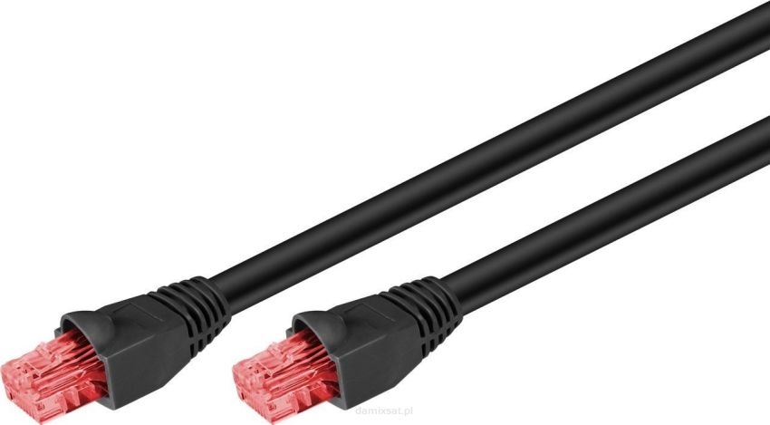 Kabel LAN Patchcord CAT 6 U/UTP PE miedź CU 10m