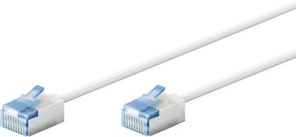 Kabel LAN Patchcord CAT 6A EXTRA FLEX biały 0.15m