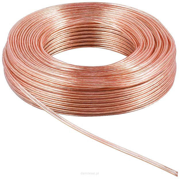 Kabel głośnikowy Goobay 2x4.0mm CCA 50m transp.