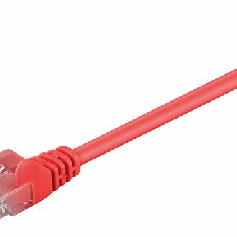 Kabel LAN Patchcord CAT 5E 0,25m czerwony