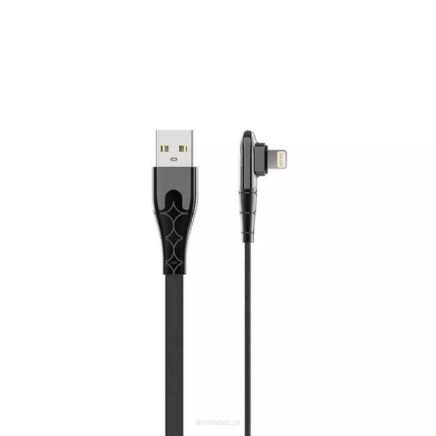 Kabel USB-A/Lightning LDNIO kątowy 90st 1m LS581L