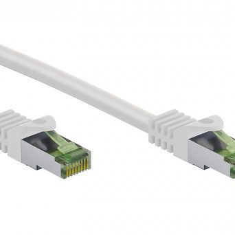 Kabel LAN Patchcord CAT 8.1 GHMT S/FTP biały 0,25m