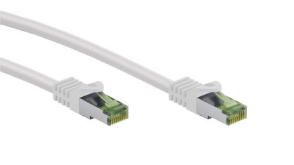 Kabel LAN Patchcord CAT 8.1 GHMT S/FTP biały 0.25m
