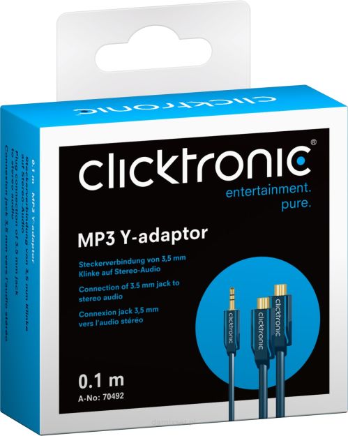 CLICKTRONIC Adapter wtyk jack 3.5mm - 2xRCA