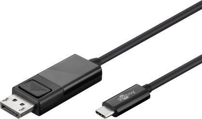 Kabel USB-C 3.1 - Display Port Goobay 1.2m czarny