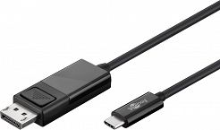 Kabel USB-C 3.1 - Display Port Goobay 1,2m czarny