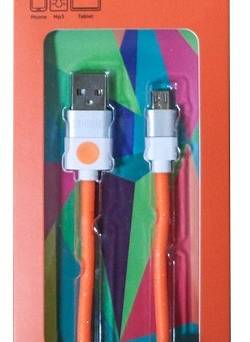 Kabel USB - microUSB 2.0 ORIGAMI 1m Pomarańczowy