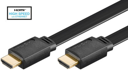 Kabel HDMI Goobay High Speed Płaski - 2m