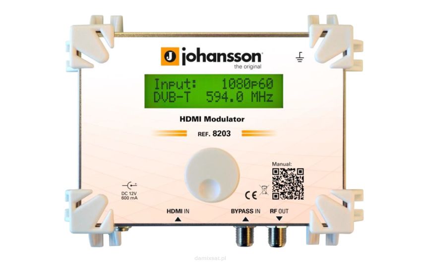 Modulator cyfrowy Johansson HDMI DVB-T 8203