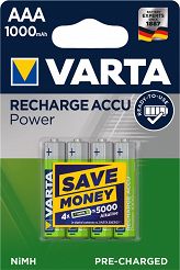 Akumulator VARTA LR03 AAA 1,2V 1000 mAh 4szt