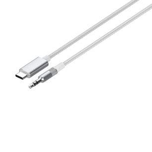 Kabel adapter DAC z USB-C na Jack 3,5mm 2m biały