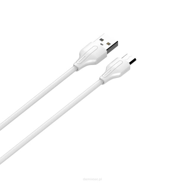 Kabel USB-A - micro-USB LDNIO 1m 2.1A biały LS541M