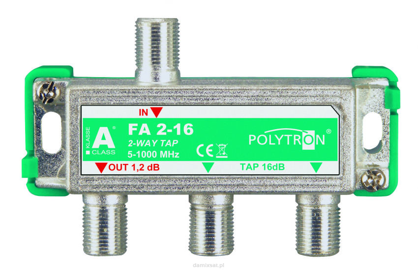 Odgałęźnik Polytron 2-krotny 16dB 5-1000 FA 2-16