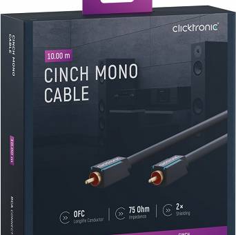 CLICKTRONIC Kabel Audio 1xRCA - 1xRCA Coaxial 10m