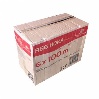 Kabel RG6 Spacetronik HOKA 102 CU Dualshield 6x100