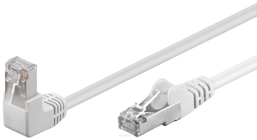 Kabel LAN Patchcord CAT 5E F/UTP 1x90 BIAŁY 3m