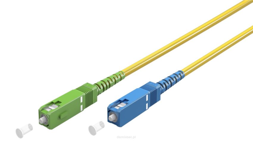 Patchcord optyczny SIMPLEX SC-APC - SC Goobay 15m