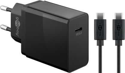 Ładowarka sieciowa USB-C PD 18W Goobay + kabel 1m