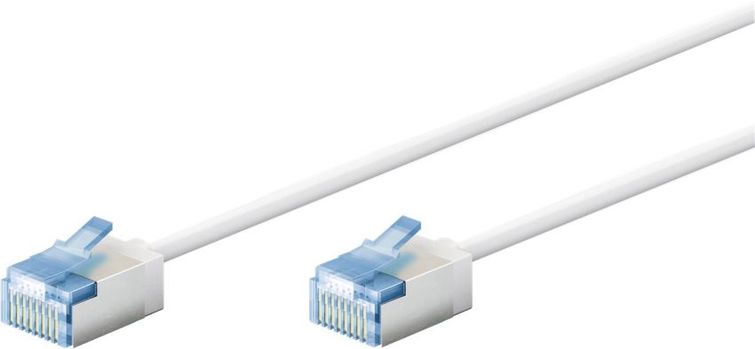 Kabel LAN Patchcord CAT 6A EXTRA FLEX biały 7.5m