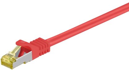 Kabel LAN Patchcord CAT 7 S/FTP czerwony 7.5m