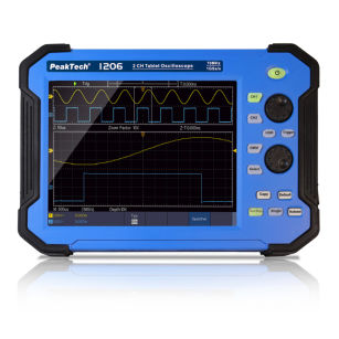 Oscyloskop tabletowy 2CH 70MHz 1GS/s PeakTech 1206