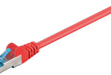 Kabel LAN Patchcord CAT 6A S/FTP czerwony 0,25m