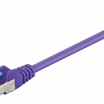 Kabel LAN Patchcord CAT 6A S/FTP fioletowy 15m