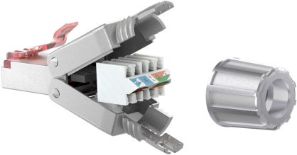 Wtyk sieciowy RJ45 8P8C CAT6 STP skręcany Goobay