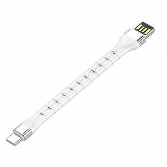 Kabel USB-A - USB-C LDNIO 15cm biały LS50C