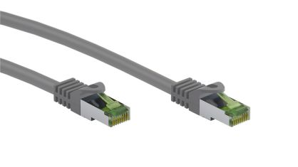 Kabel LAN Patchcord CAT 8.1 GHMT S/FTP szary 0.5m