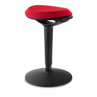 Aktywny hoker ergonomiczny Zippy (czarno-czerwony)