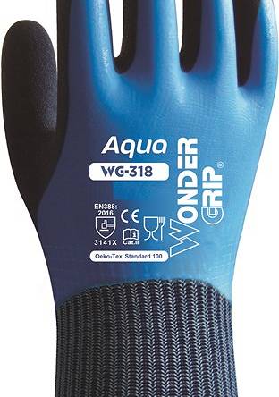 Rękawice ochronne Wonder Grip WG-318 S/7 Aqua