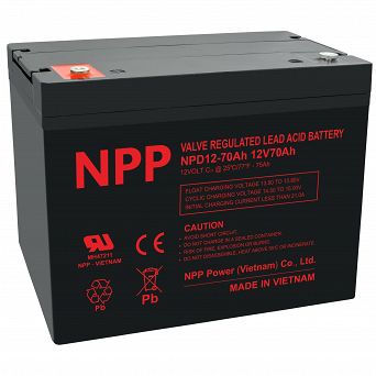 Akumulator NPD 12V 70Ah T14 NPP seria DEEP pasta