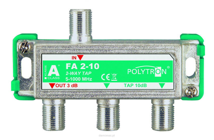 Odgałęźnik Polytron 2-krotny 10dB 5-1000 FA 2-10