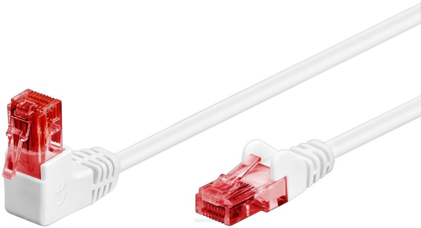 Kabel LAN Patchcord CAT 6 U/UTP 1x90 BIAŁY 3m