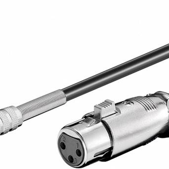 Kabel mikrofonowy XLR - Jack 6,3mm Goobay 6m szary